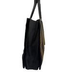 Fendi Pequin Canvas Tote Bag