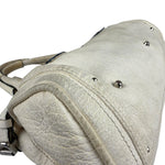 Chloé White Leather Paddington Handbag (Repainted)