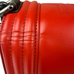 Chanel Red Leather Reverso Boy Flap Bag