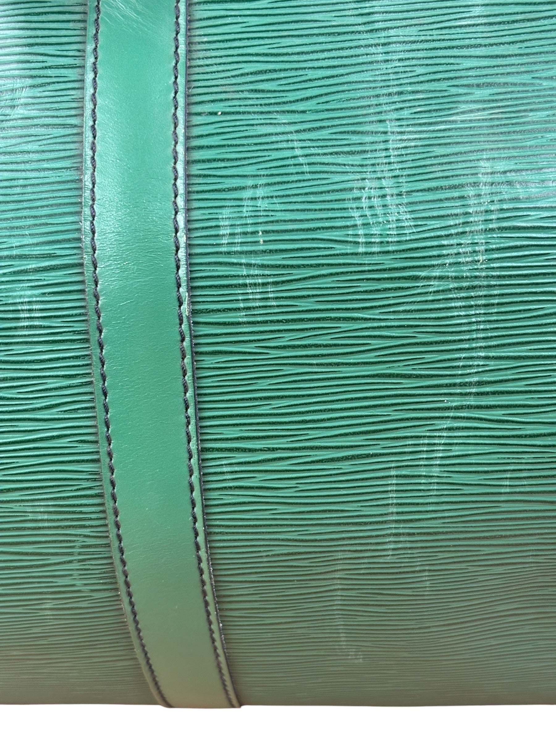 Louis Vuitton Vintage Borneo Green Epi Keepall Bag
