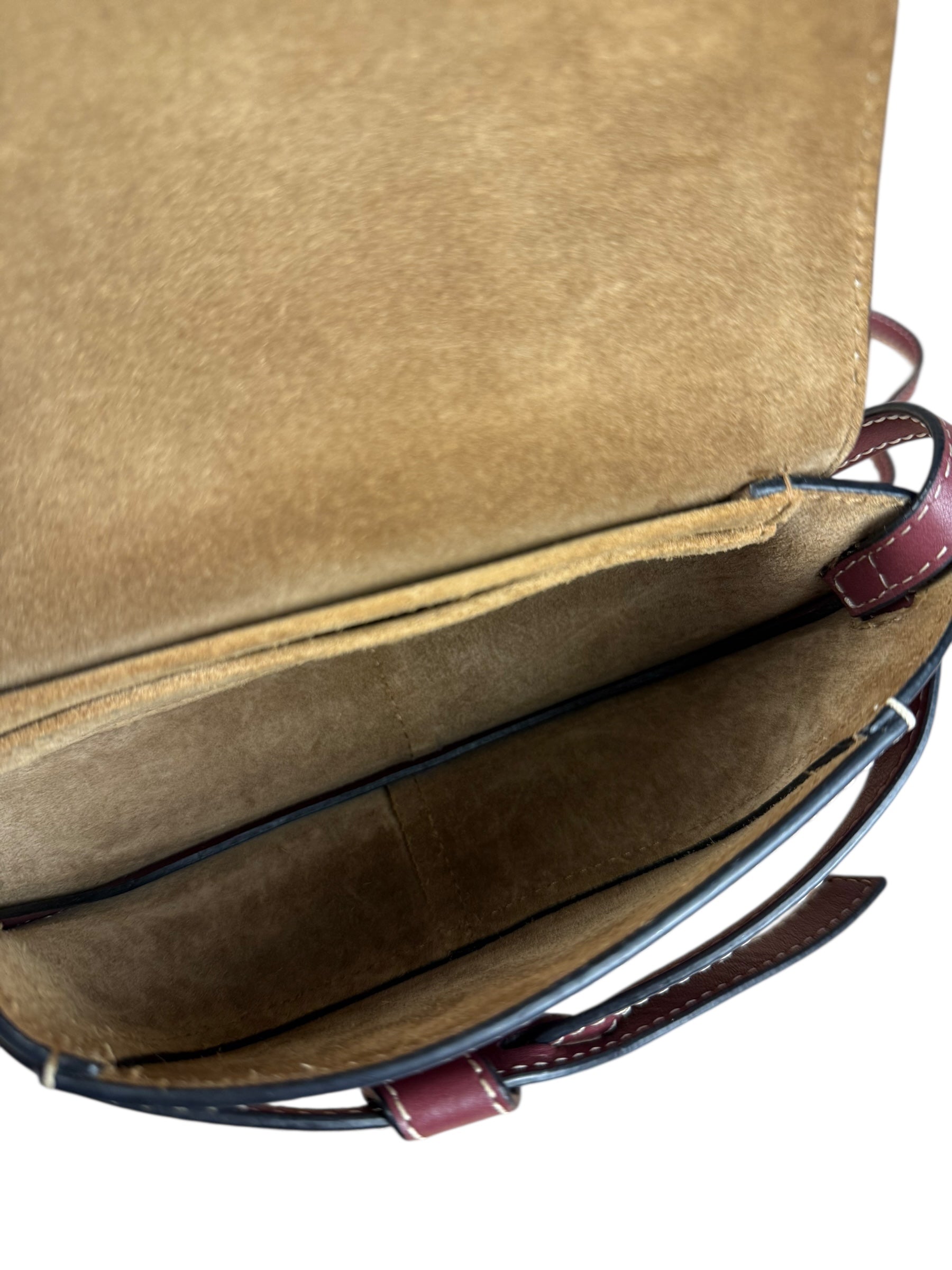 Loewe Mini Burgundy Gate Crossbody