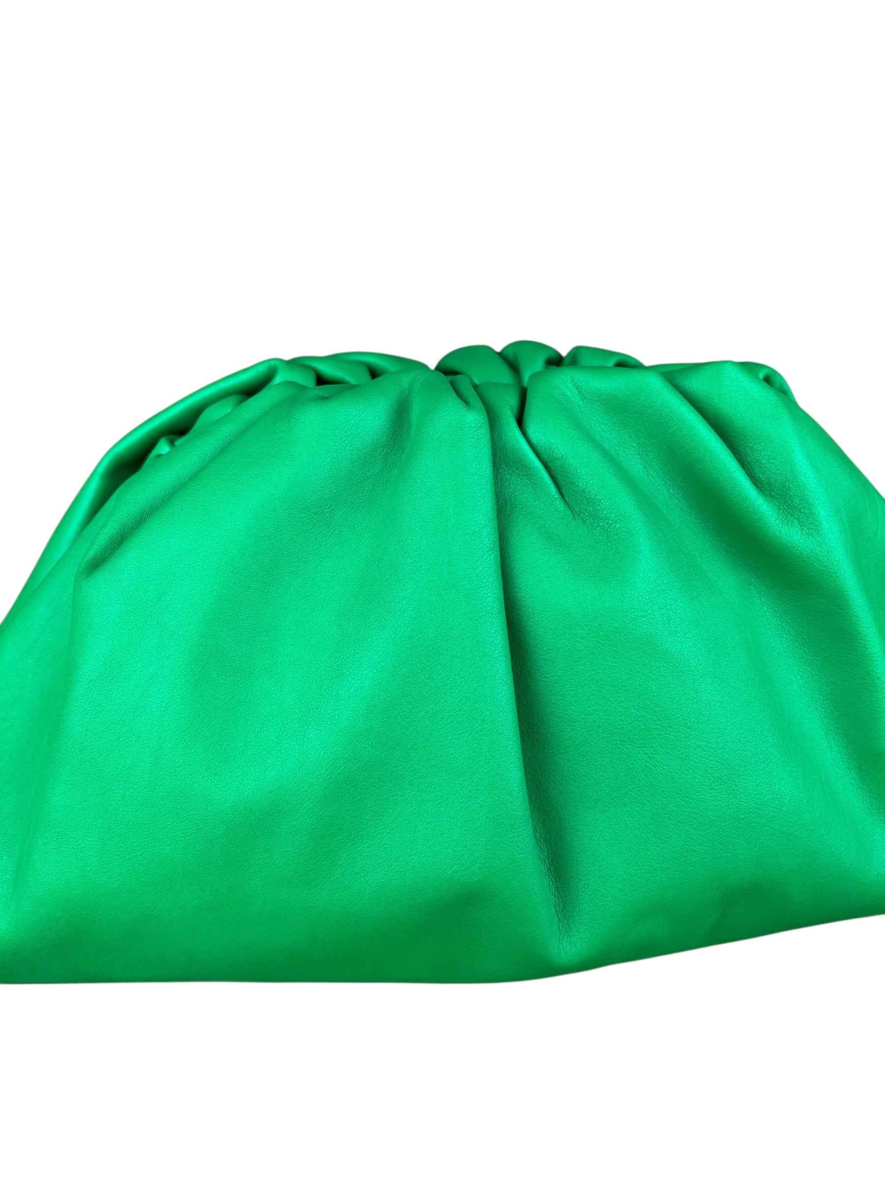 Bottega Veneta Green Large Pouch Clutch