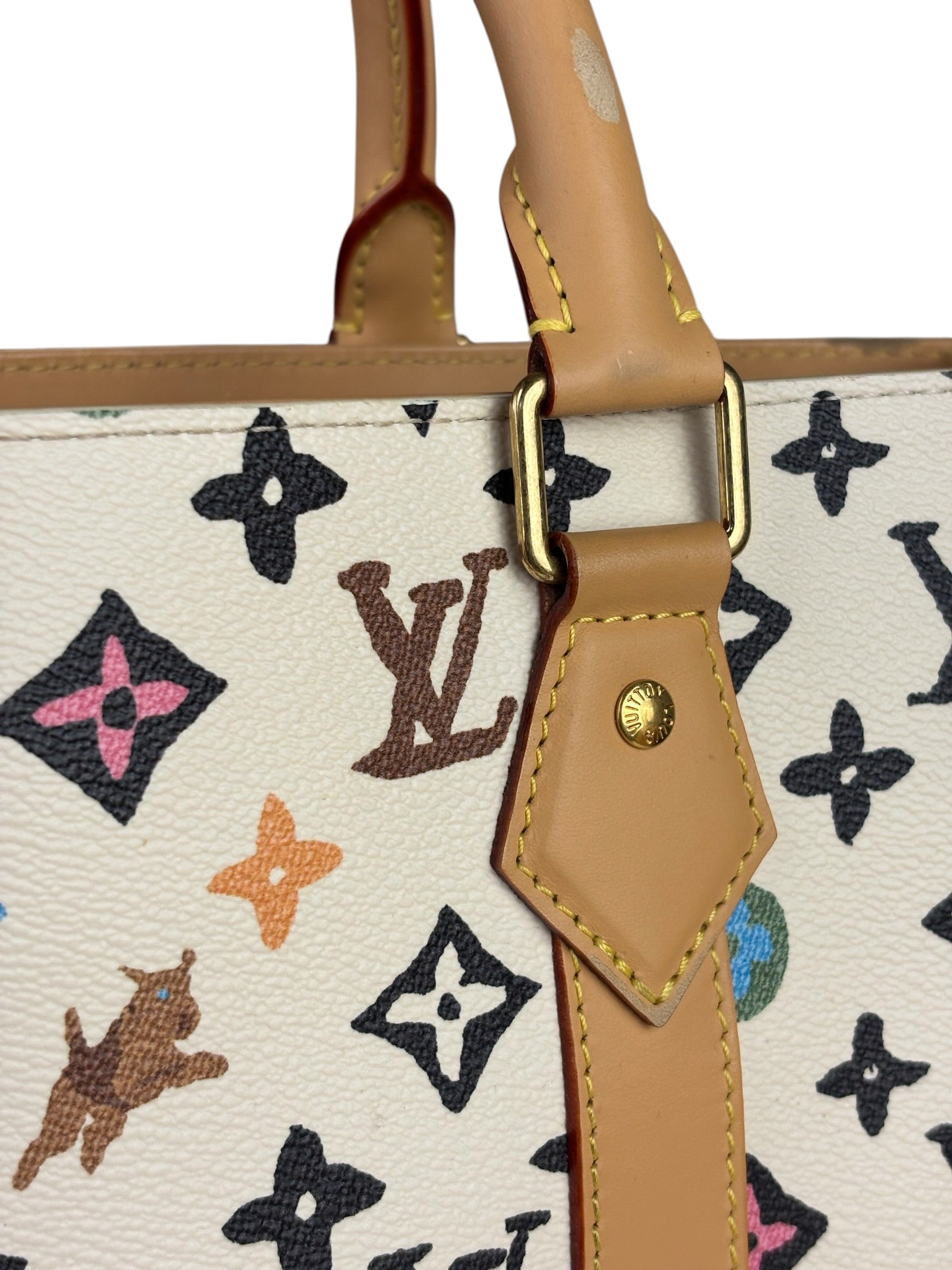 Louis Vuitton x Tyler Cream Monogram Craggy Sac Plat Tote