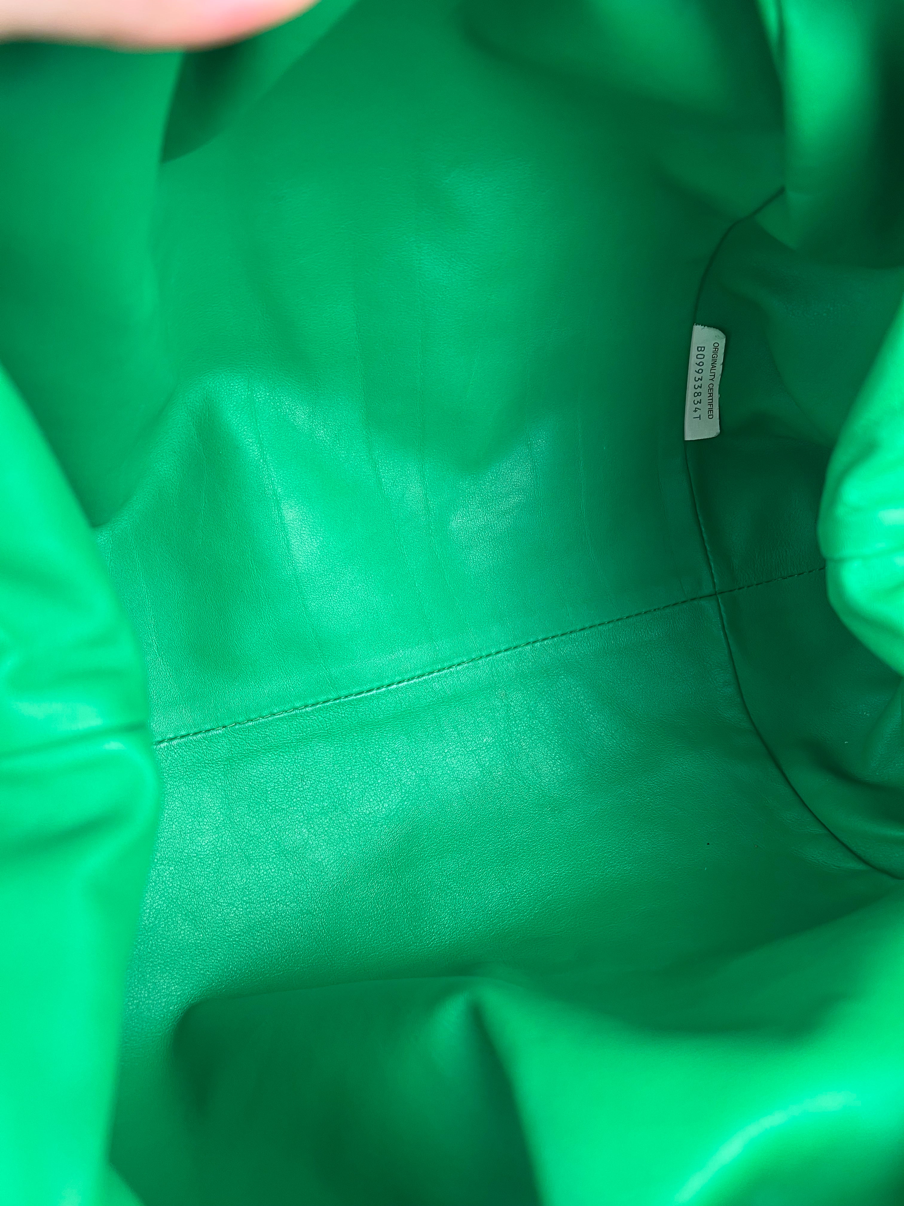 Bottega Veneta Green Large Pouch Clutch