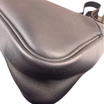 Gucci Black Leather GG Emblem Hobo Bag