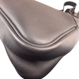 Gucci Black Leather GG Emblem Hobo Bag