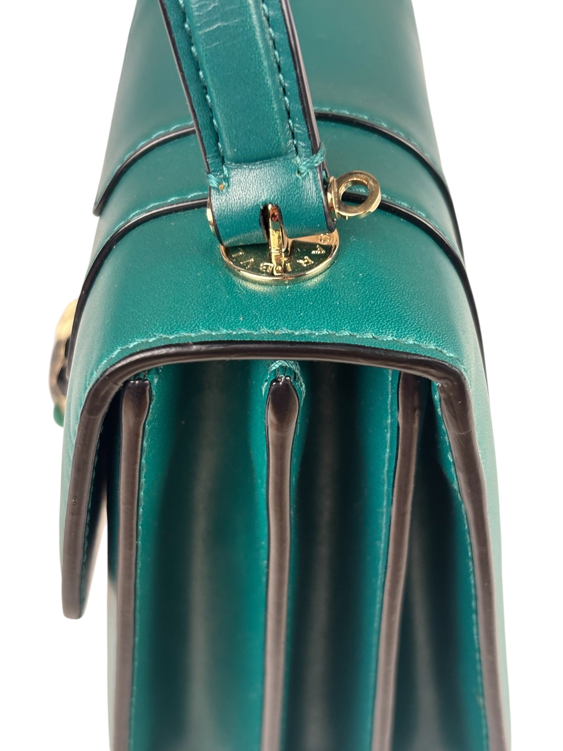 BVLGARI Serpenti Forever Mini Top Handle Bag Green