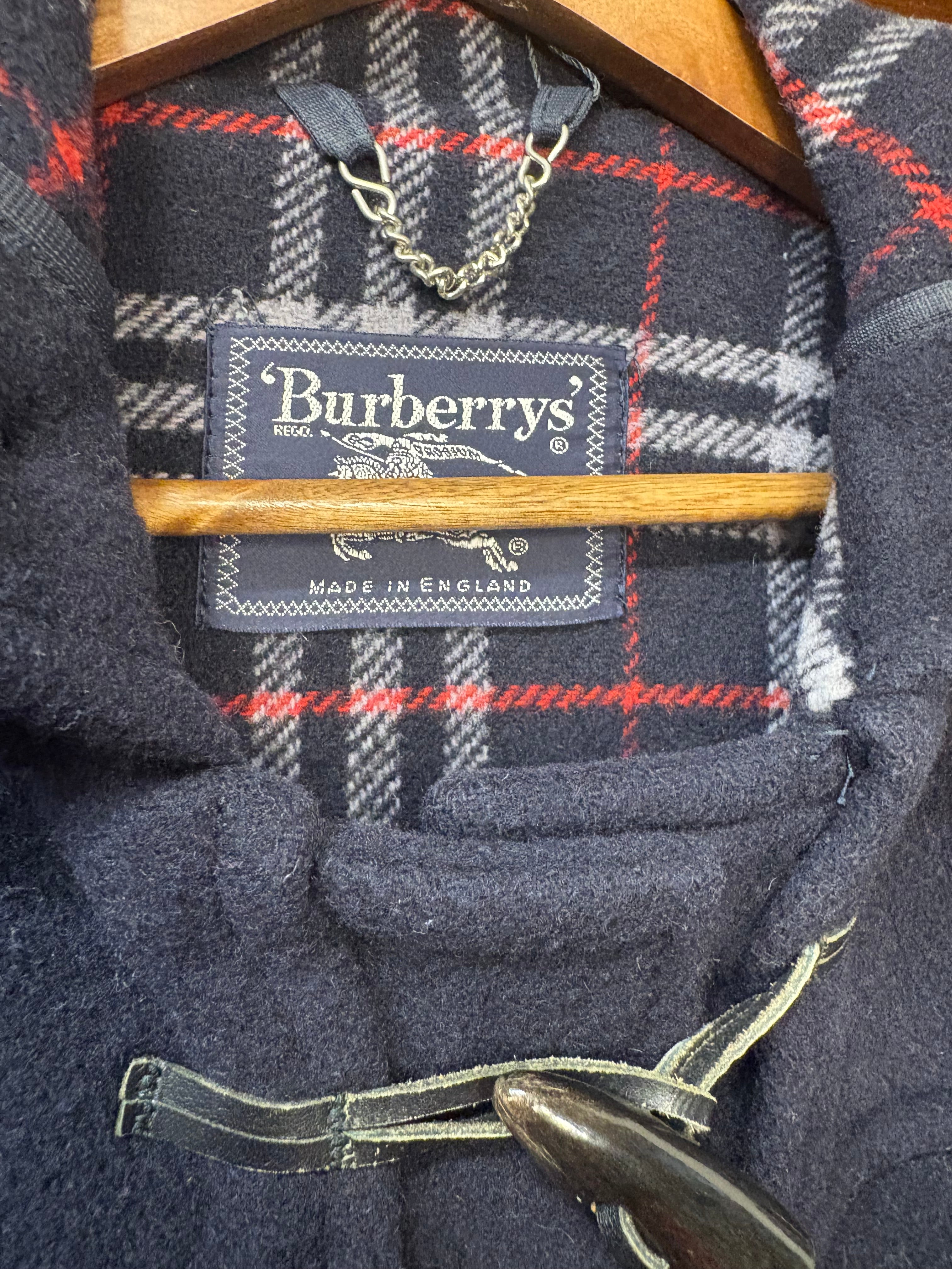 Burberry Vintage Navy Wool Long Coat