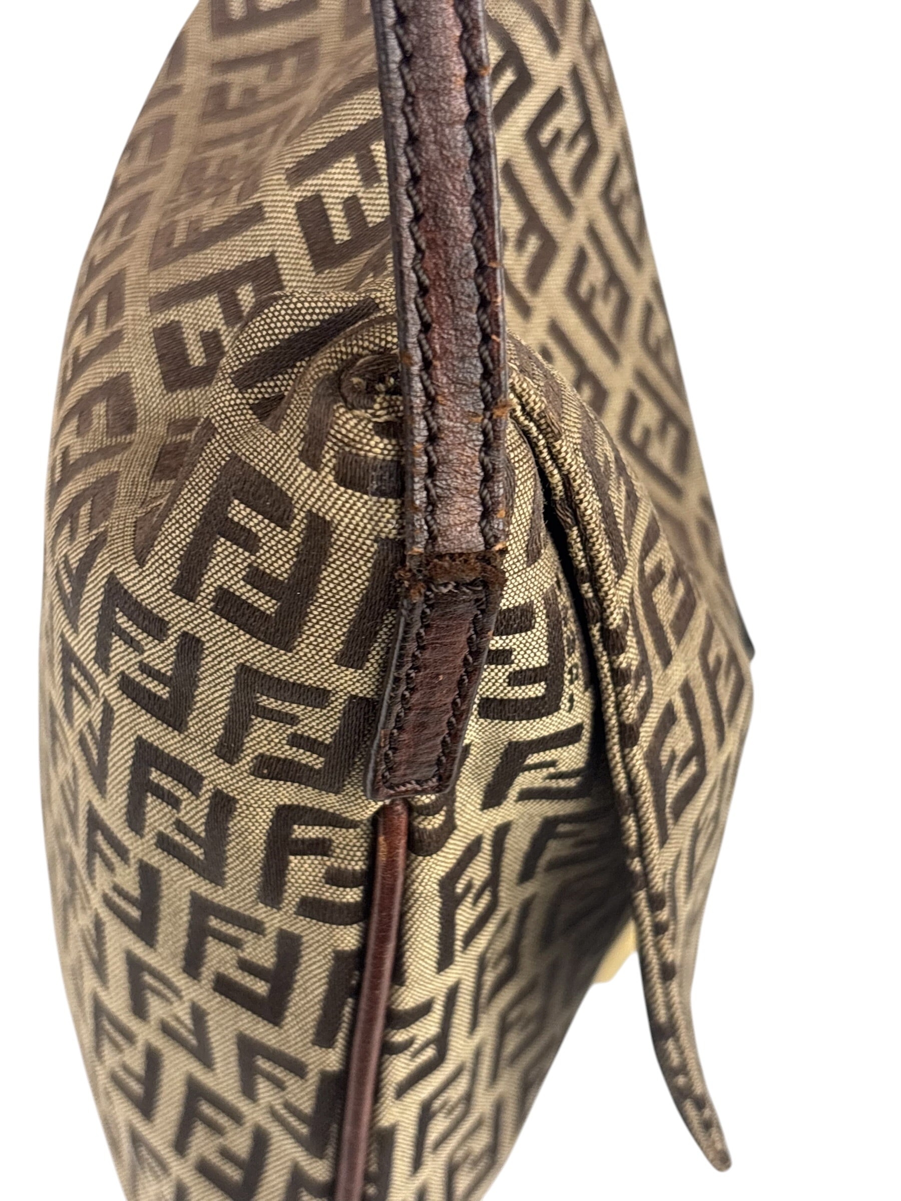 Fendi Canvas Monogram Zucchino Shoulder bag