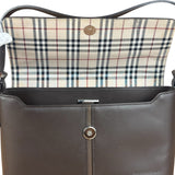 Burberry Brown Leather Shoulder Bag