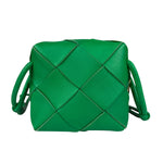 Bottega Veneta Small Green Intrecciato Cassette Camera Bag