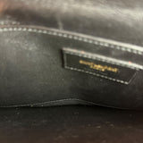 Saint Laurent Red Patent Vicky Chain Flap Bag