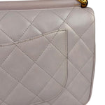 Chanel Light Lilac Calfskin Leather Quilted Flap Chain Bag