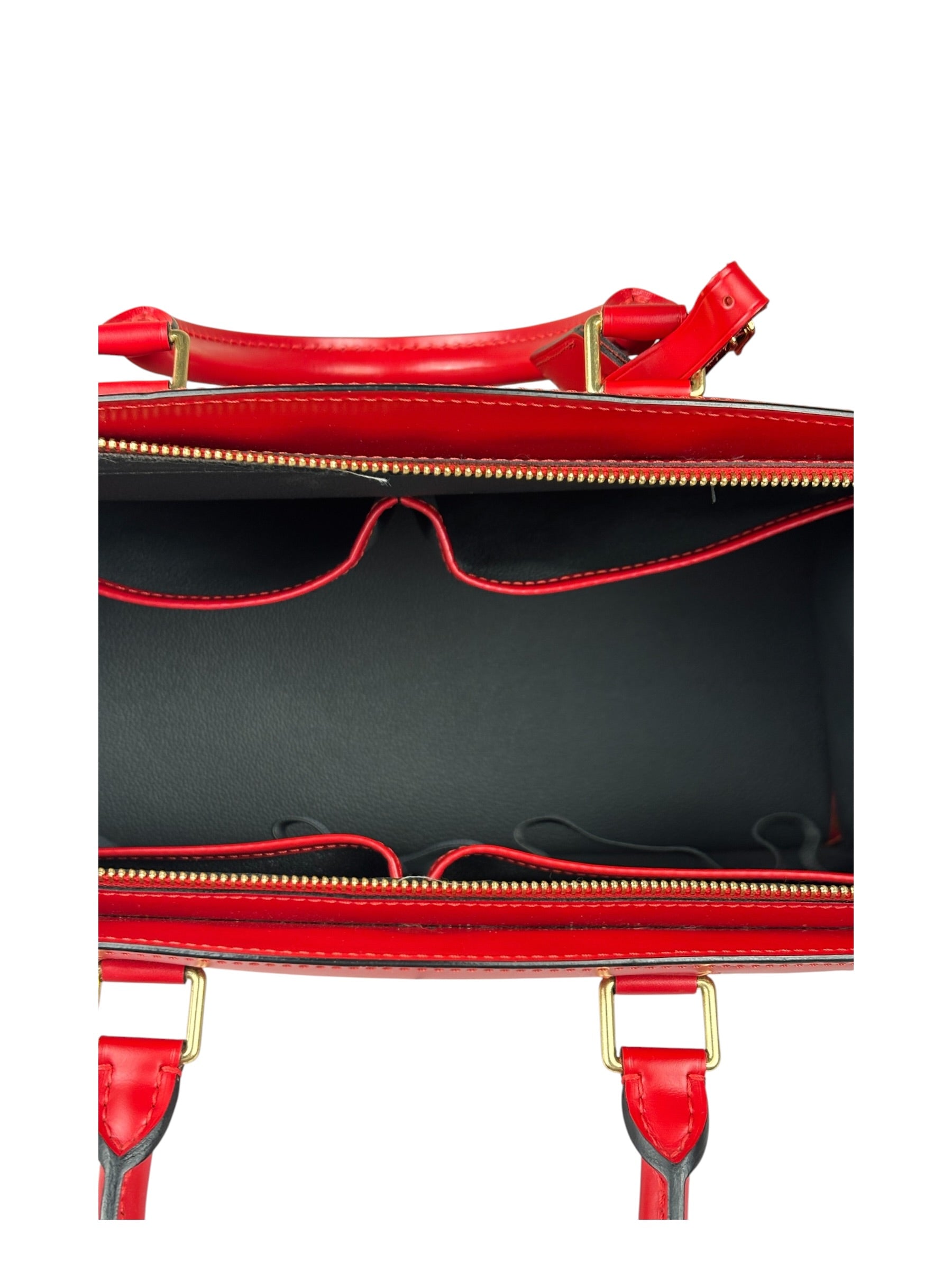 Louis Vuitton Vintage Castillian Red Epi Leather Riviera Handbag