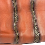 Bottega Veneta Brown Leather Intrecciato Trim Cesta Tote
