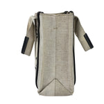 Chloe Grey/Black Leather Trim Tote