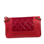 Chanel Pink/Red Quilted Leather Mademoiselle Double Flap Bag 2017