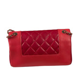 Chanel Pink/Red Quilted Leather Mademoiselle Double Flap Bag 2017