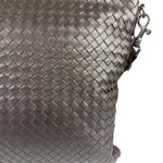 Bottega Veneta Brown Leather Woven Intrecciato Crossbody Bag