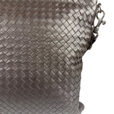 Bottega Veneta Brown Leather Woven Intrecciato Crossbody Bag