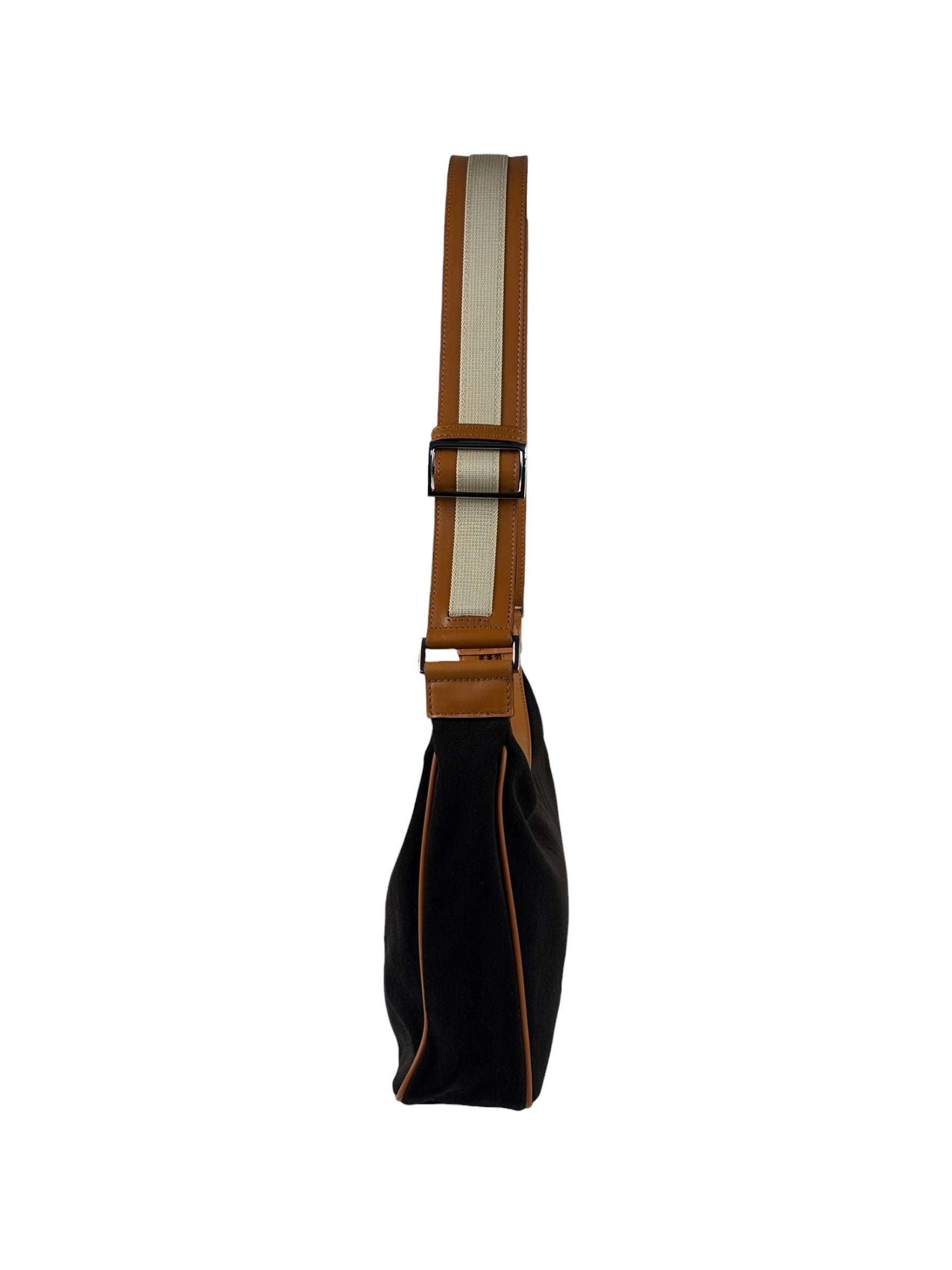 Gucci Vintage Brown Leather Lined Hobo Shoulder Bag