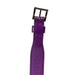 Gucci Purple Thin Leather Horsebit Belt