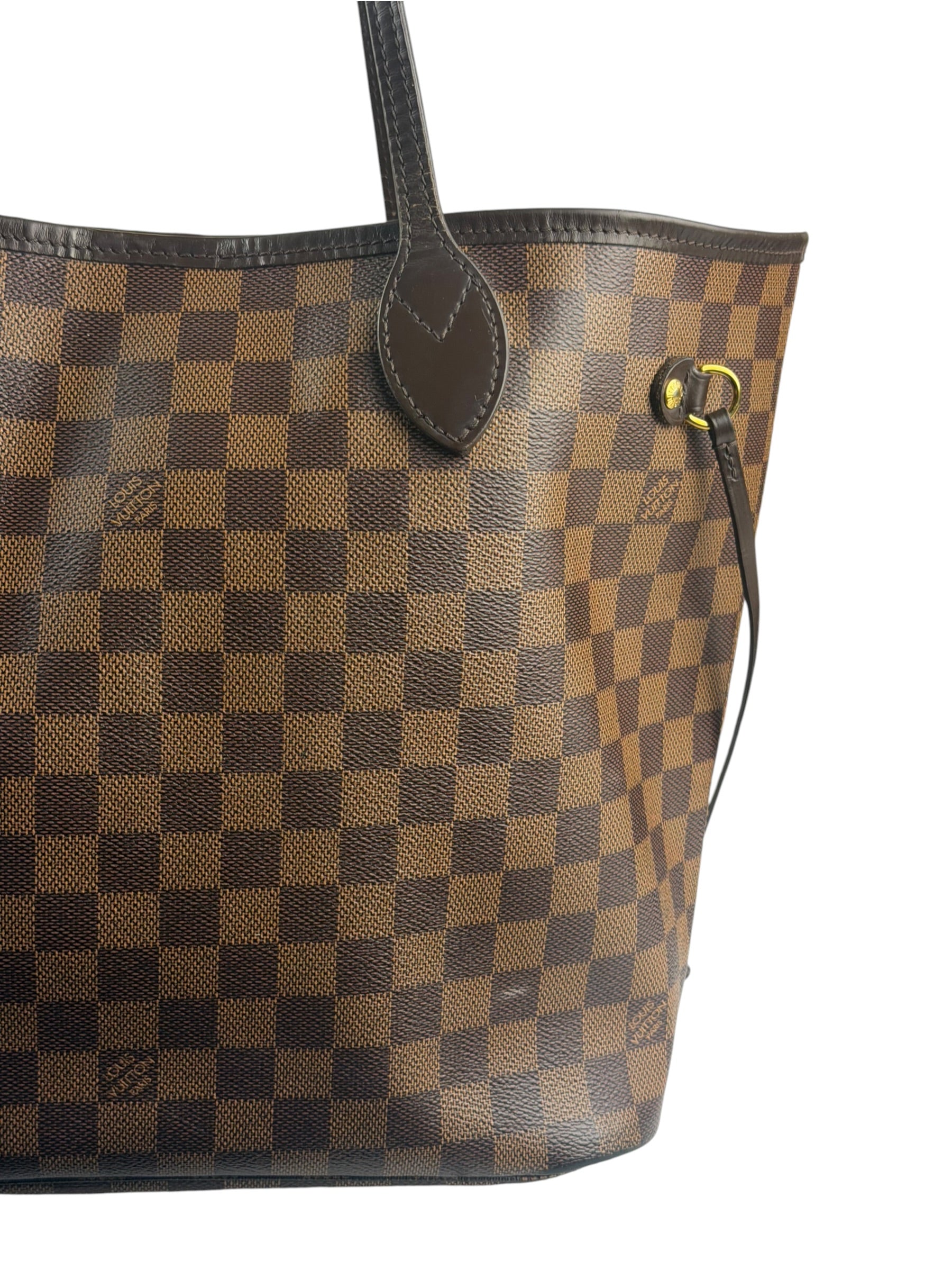 Louis Vuitton Damier Ebene Neverful MM Tote Bag