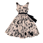 Prada Vintage Pop Art Print Mid Length Dress