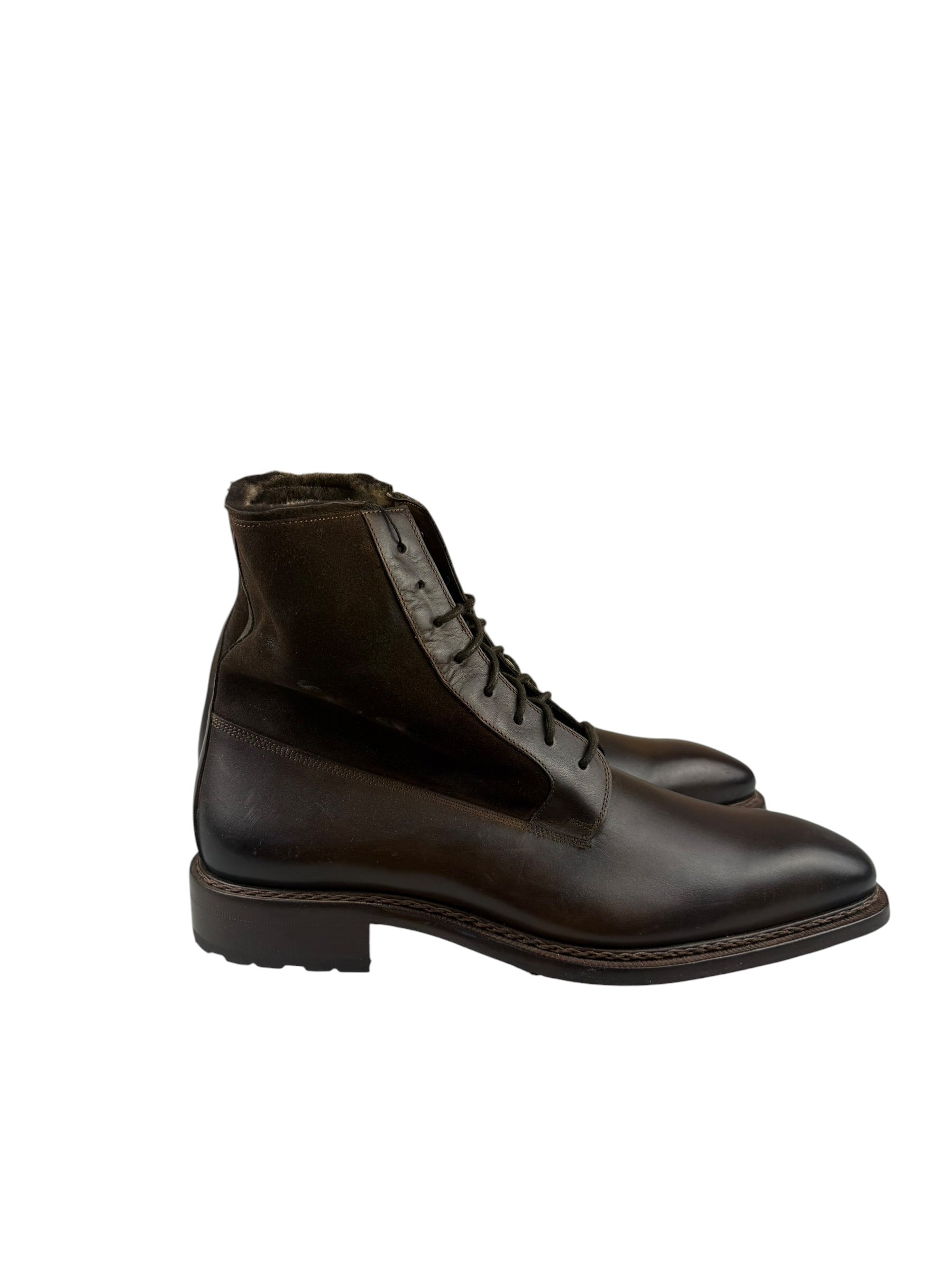 Mazlan Brown Boots Fur Inside