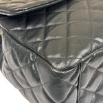Chanel Black Quilted Caviar Jumbo Flap Bag 2021