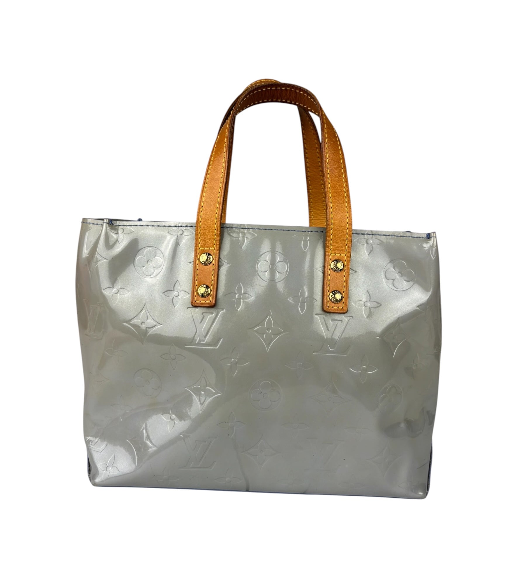 Louis Vuitton Vintage Blue/Lavender Leather Vernis Reade PM