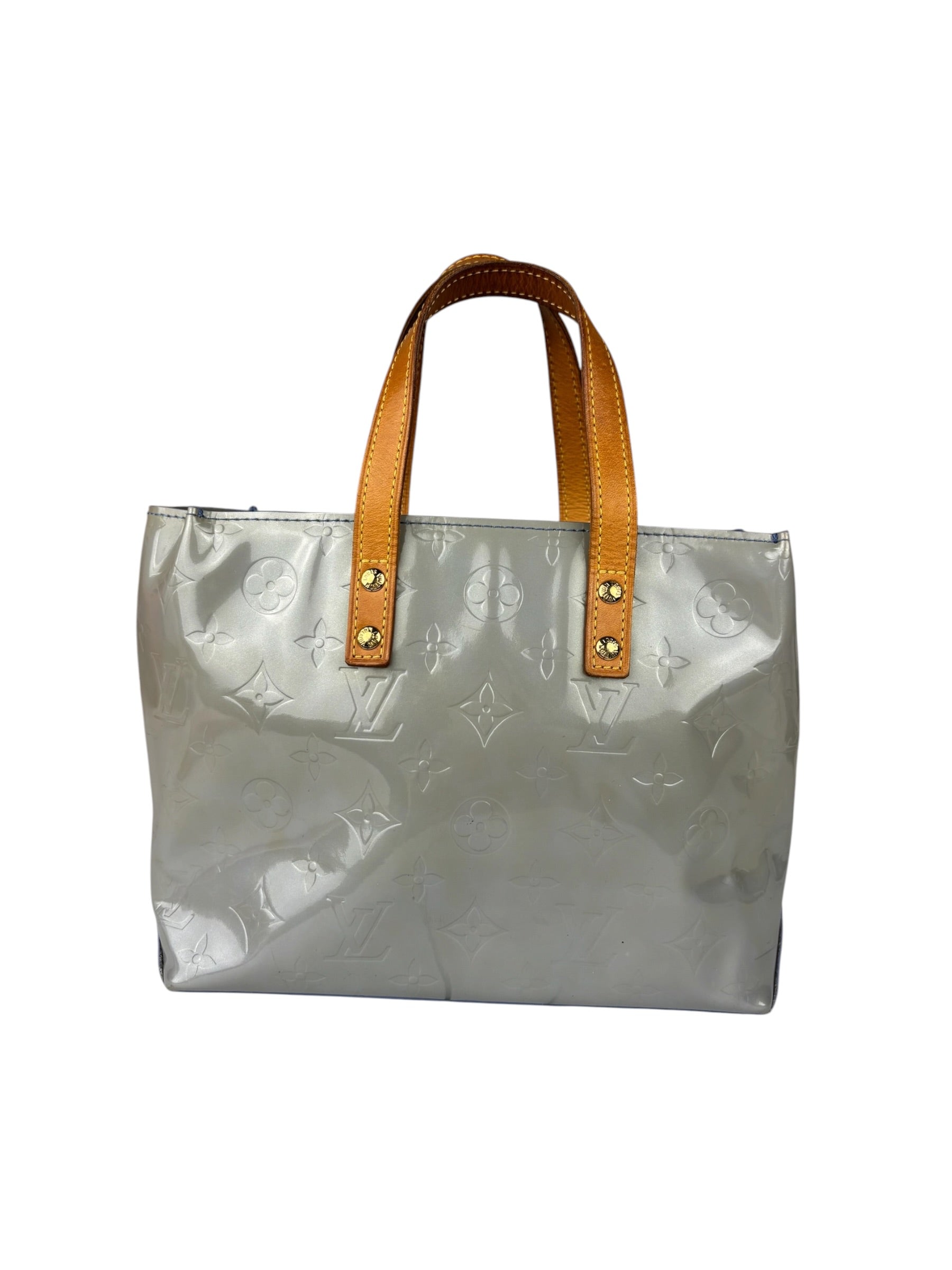 Louis Vuitton Vintage Blue/Lavender Leather Vernis Reade PM
