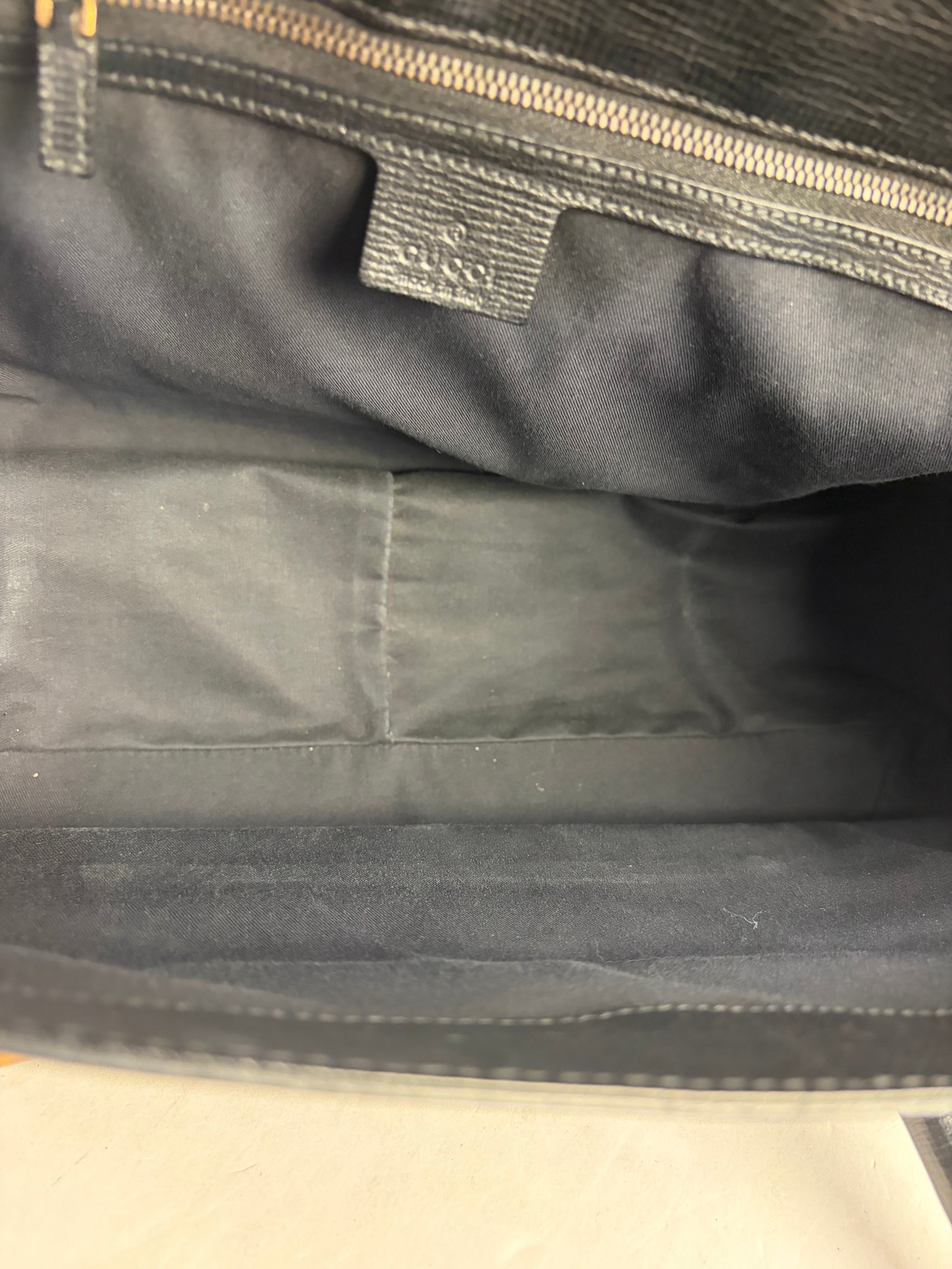 Gucci Vintage Black Horsebit Flap Bag