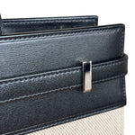 Yves Saint Laurent Two-Tone Leather Trim Small Manhattan Two-Way Bag