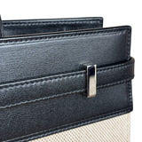 Yves Saint Laurent Two-Tone Leather Trim Small Manhattan Two-Way Bag