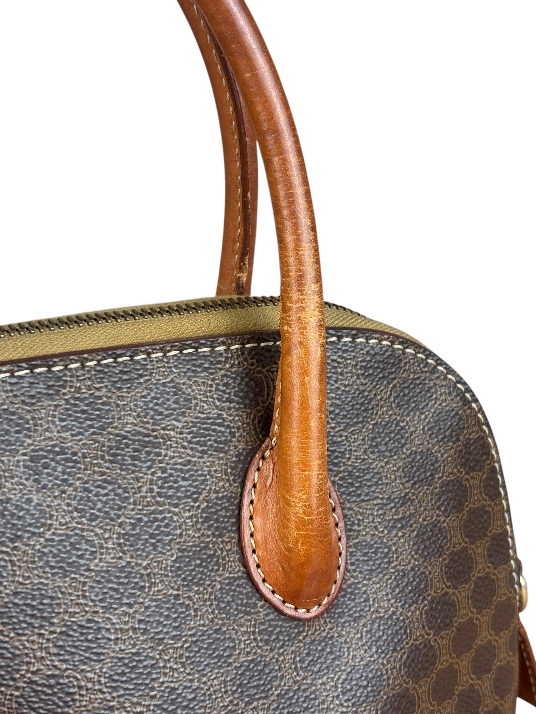 Celine Vintage Macadam Top Handle Bag