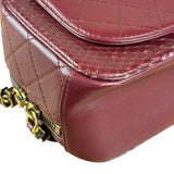 Chanel Burgundy Python Quilted Leather Vanity Two-Way Bag 2017