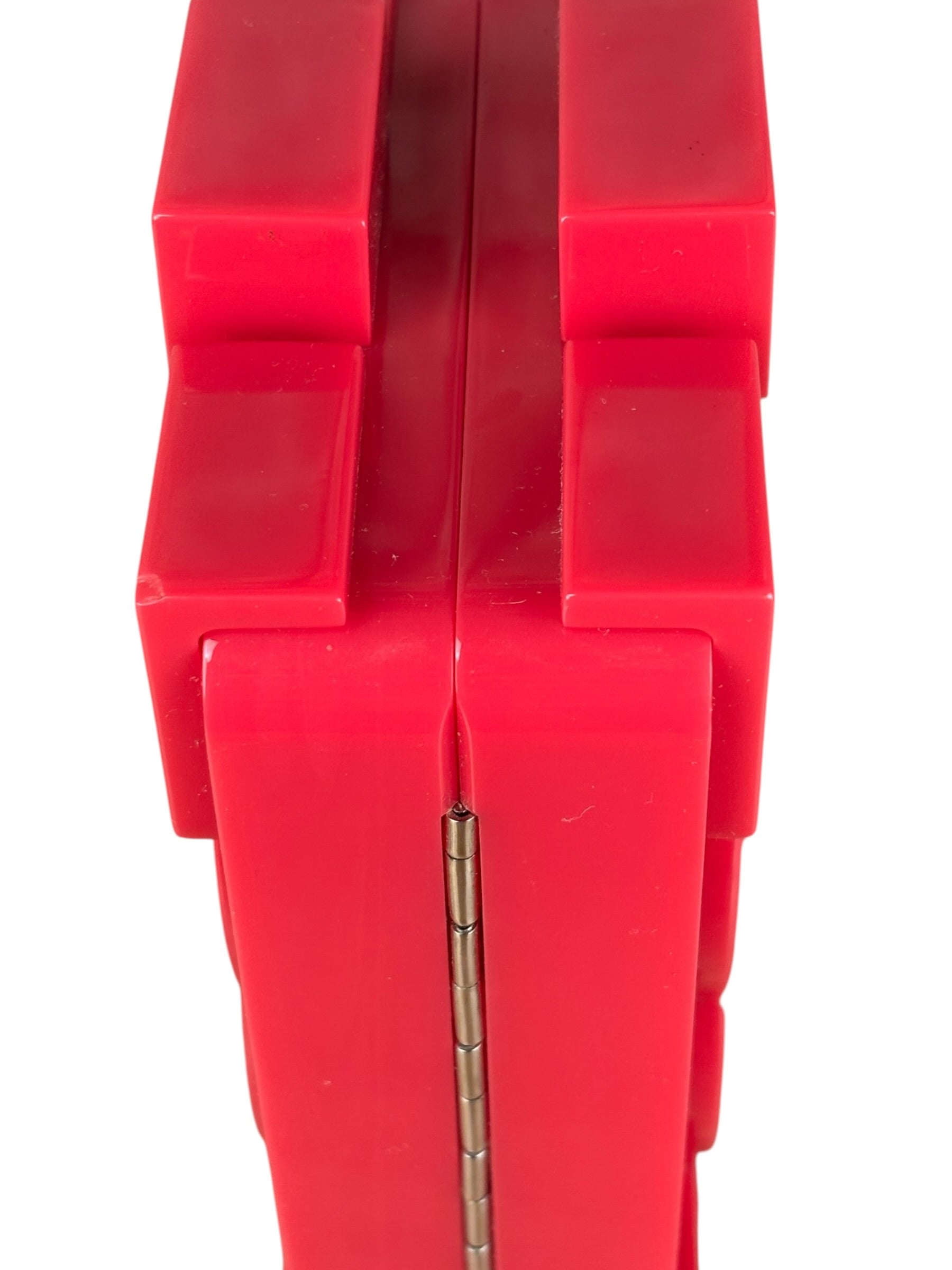 Chanel Rare Pink Plexi Brick Lego Clutch/Shoulder Bag 2014