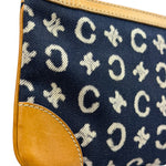 Celine Navy Denim/Leather Trim C Macadam Pochette