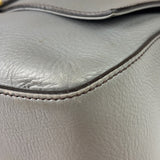 Fendi Grey Leather Flap Bag