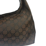 Gucci GG Monogram Brown Nylon Hobo Bag