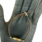 Cartier Must De Vendome Vermeil Cream Roman Dial Brown Strap