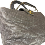 Chanel Grey Quilted Calfskin Paris-Bombay Bindi Two-Way Tote 2012