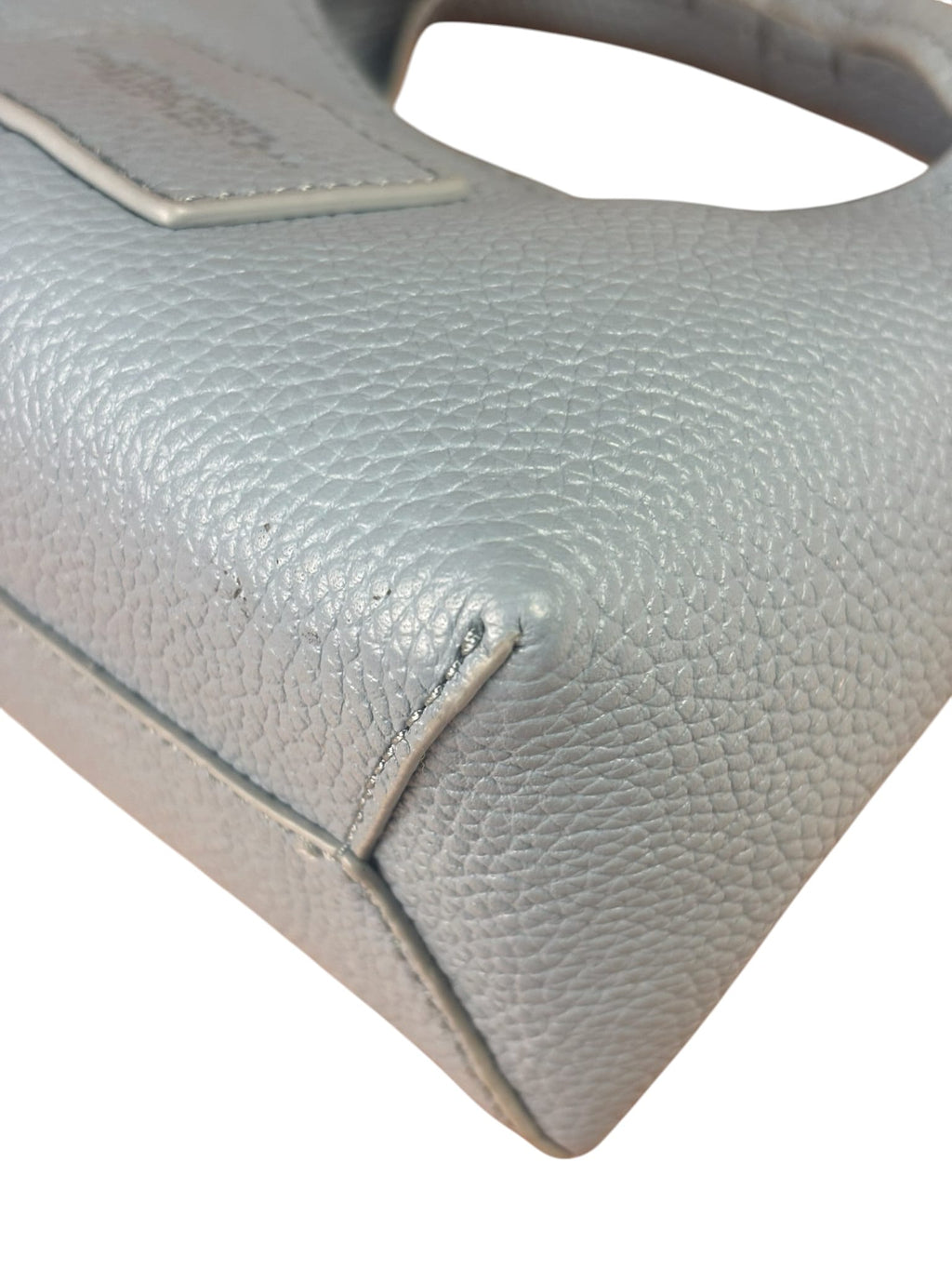 Marc Jacobs Cloud Blue Pebbled Leather Nano The Sack Two-Way Hobo