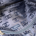 Chanel Light Washed Denim CC Canvas Logo Shoulder Bag 2002