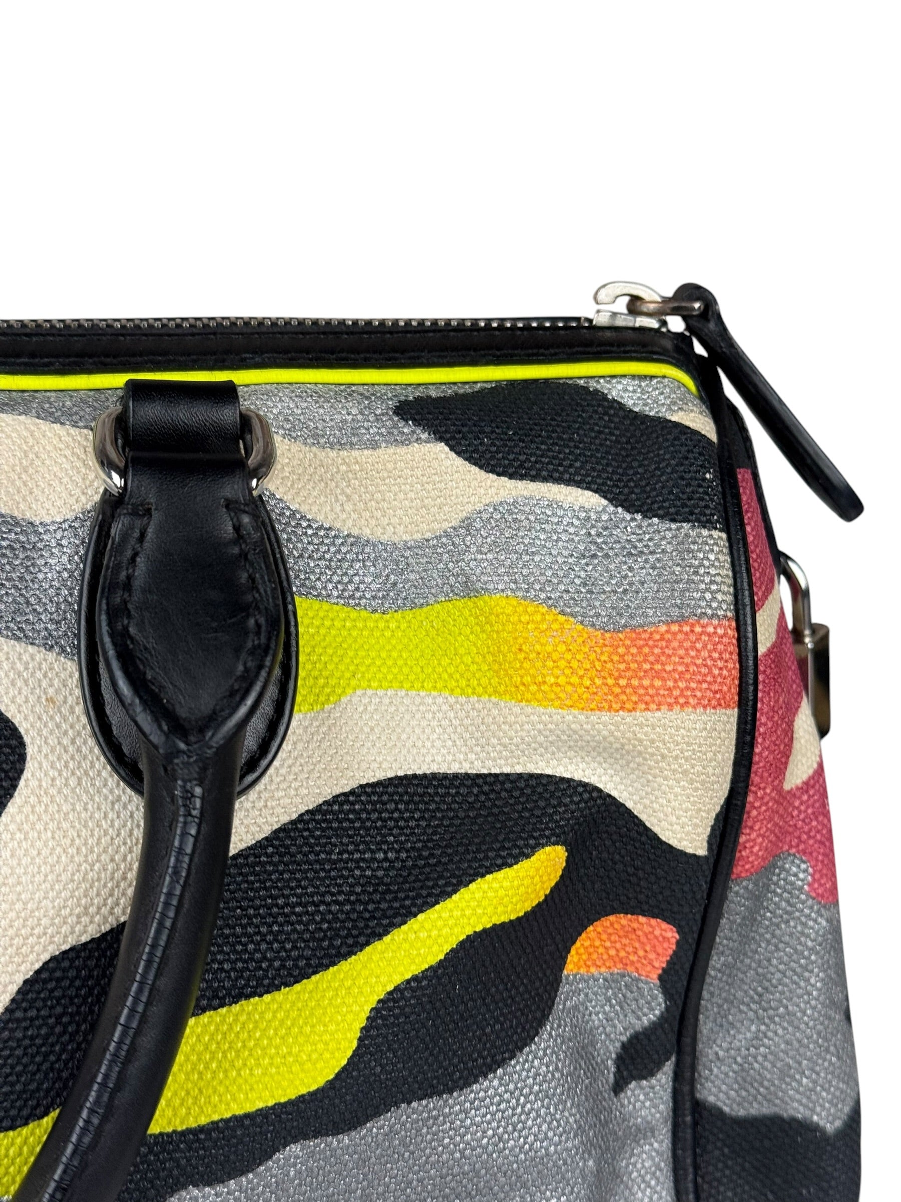 Christian Dior x Anselm Reyle Camouflage Boston Bag