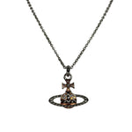 Vivienne Westwood Bas Relief Two-Tone Pendant Necklace
