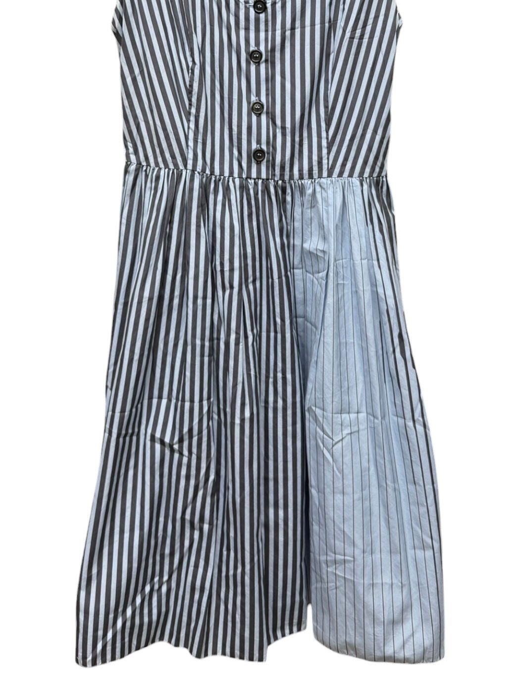Prada Blue Sleeveless Striped Dress