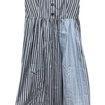 Prada Blue Sleeveless Striped Dress