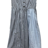 Prada Blue Sleeveless Striped Dress